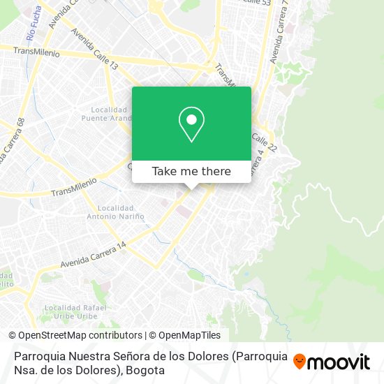 Mapa de Parroquia Nuestra Señora de los Dolores (Parroquia Nsa. de los Dolores)