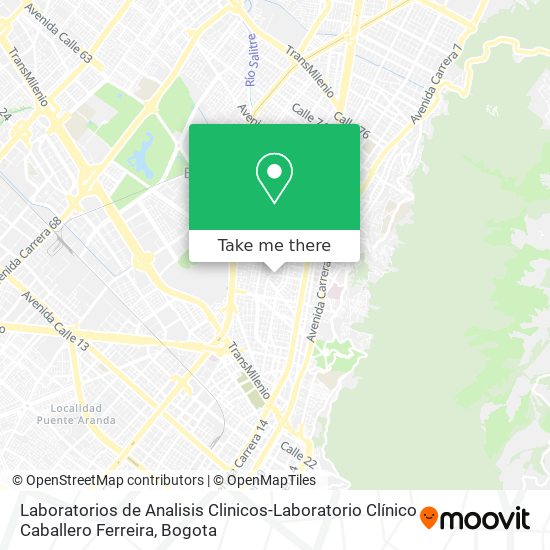 Laboratorios de Analisis Clinicos-Laboratorio Clínico Caballero Ferreira map
