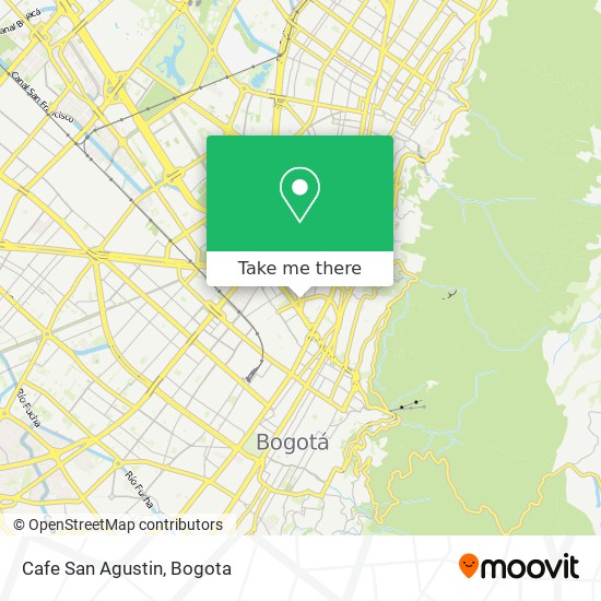 Cafe San Agustin map