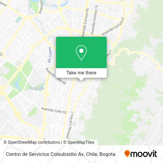 Centro de Servicios Colsubsidio Av. Chile map