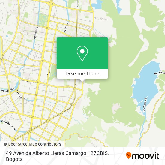 Mapa de 49 Avenida Alberto Lleras Camargo 127CBIS