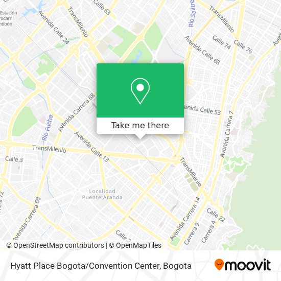 Mapa de Hyatt Place Bogota / Convention Center