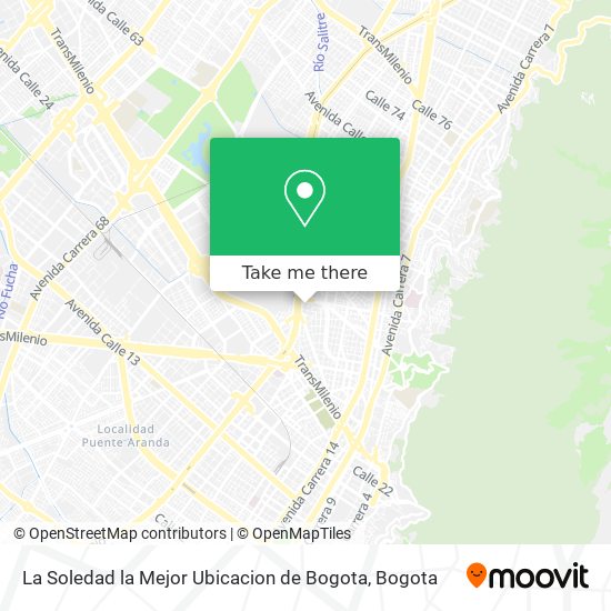 Mapa de La Soledad la Mejor Ubicacion de Bogota