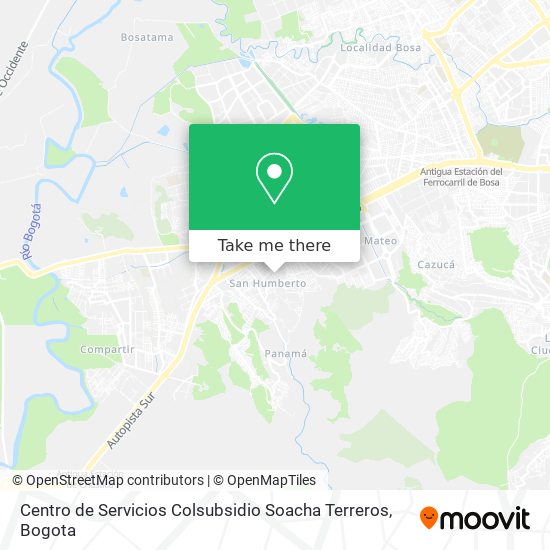 Centro de Servicios Colsubsidio Soacha Terreros map