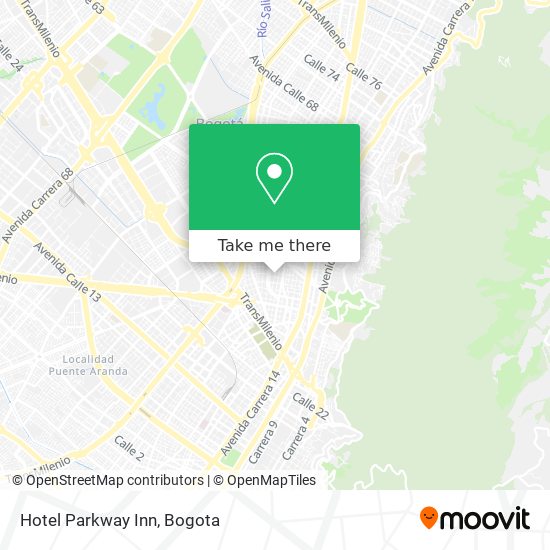 Mapa de Hotel Parkway Inn