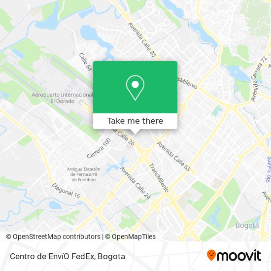 Centro de EnvíO FedEx map