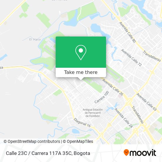 Calle 23C / Carrera 117A 35C map