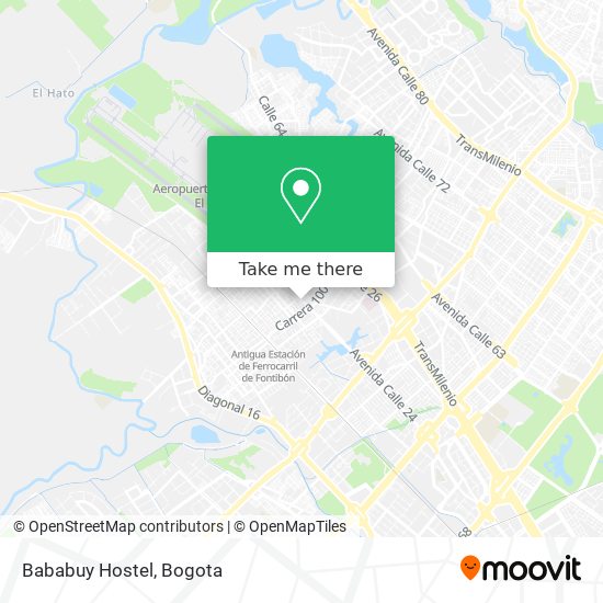 Bababuy Hostel map