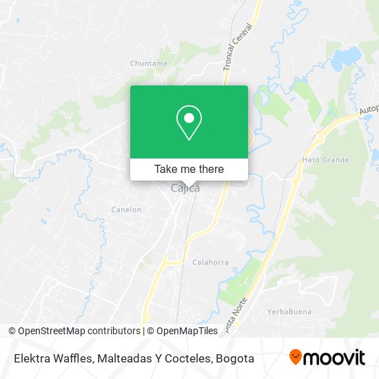 Mapa de Elektra Waffles, Malteadas Y Cocteles
