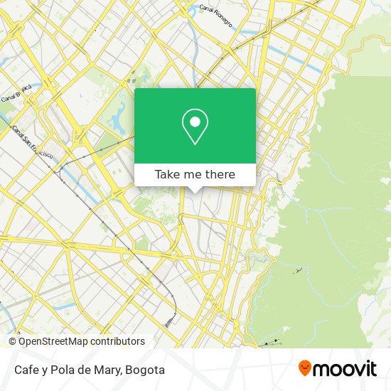 Mapa de Cafe y Pola de Mary