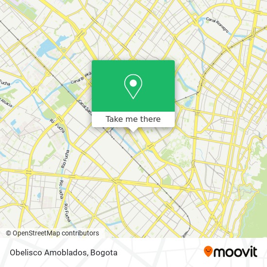 Obelisco Amoblados map