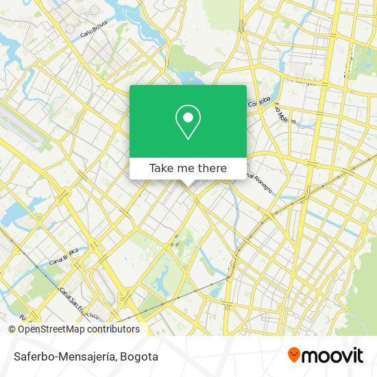 Saferbo-Mensajería map