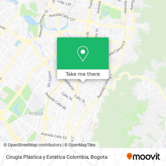 Cirugía Plástica y Estética Colombia map