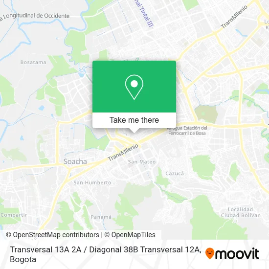 Transversal 13A 2A / Diagonal 38B Transversal 12A map