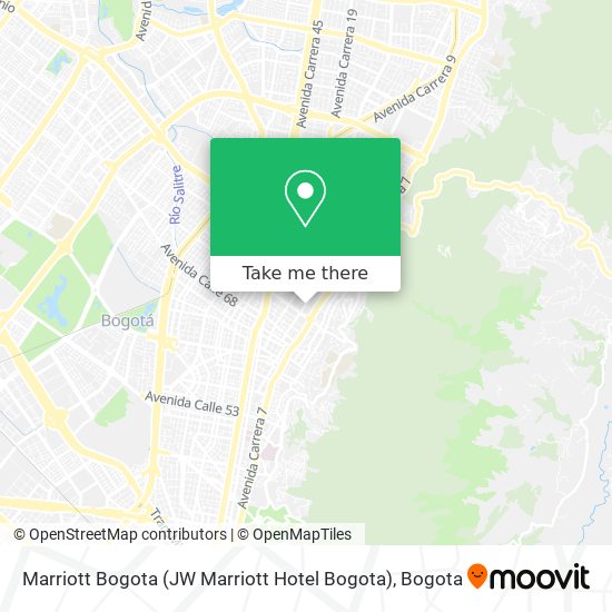 Marriott Bogota (JW Marriott Hotel Bogota) map