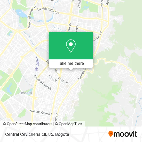 Central Cevicheria cll. 85 map