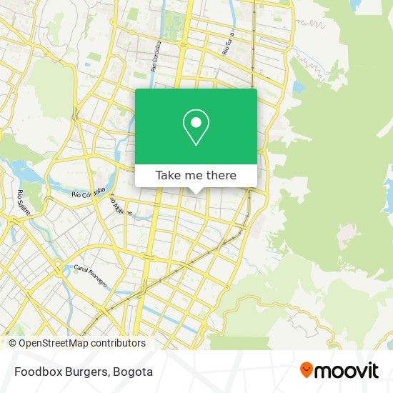 Foodbox Burgers map