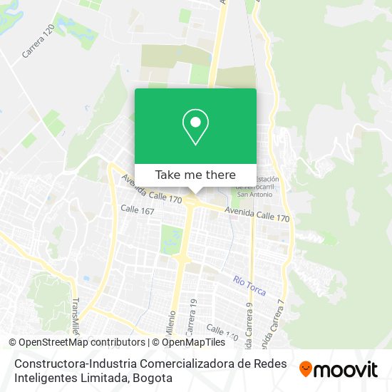 Constructora-Industria Comercializadora de Redes Inteligentes Limitada map