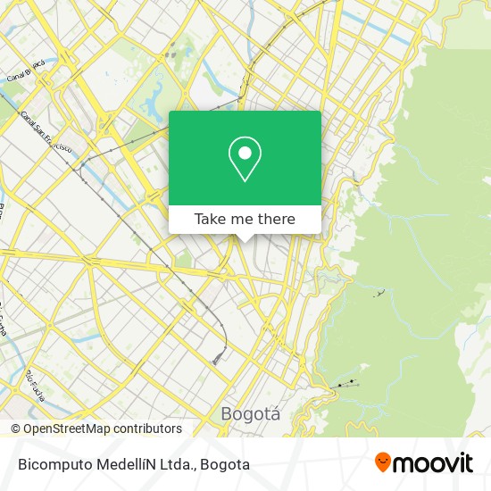 Mapa de Bicomputo MedellíN Ltda.