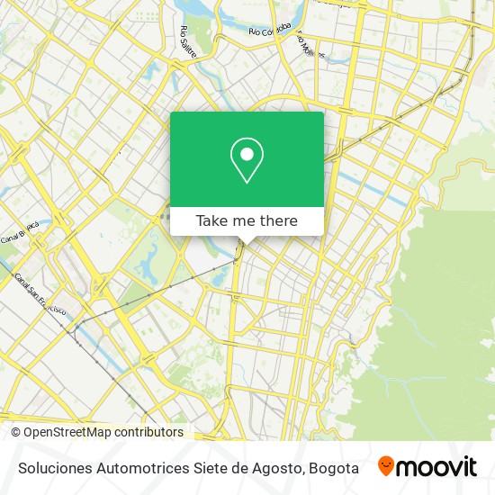 Soluciones Automotrices Siete de Agosto map