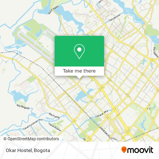 Okar Hostel map