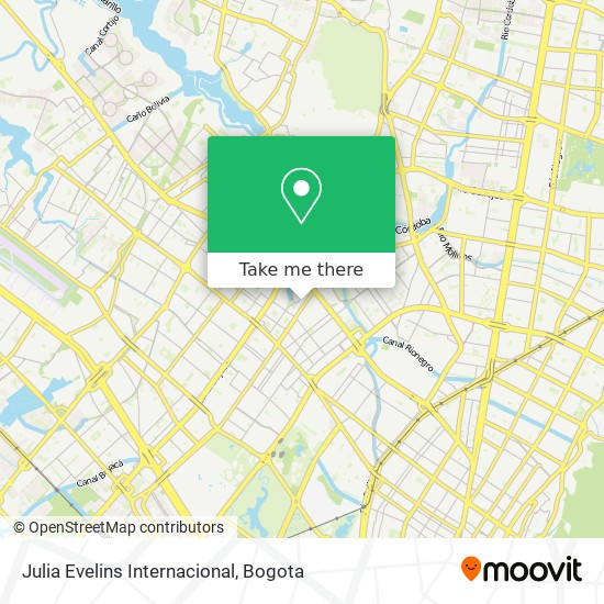 Julia Evelins Internacional map