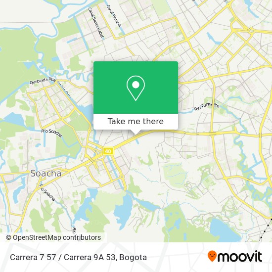 Mapa de Carrera 7 57 / Carrera 9A 53