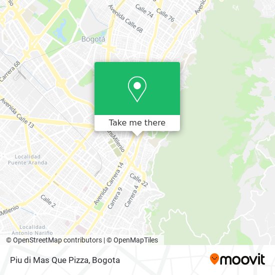 Piu di Mas Que Pizza map