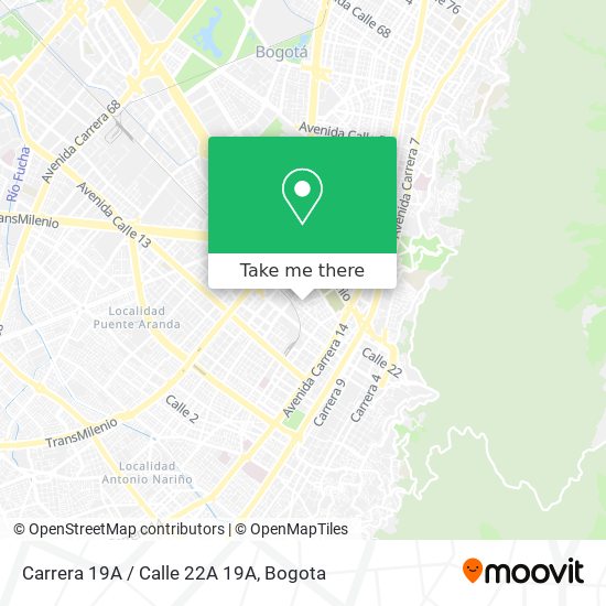 Carrera 19A / Calle 22A 19A map