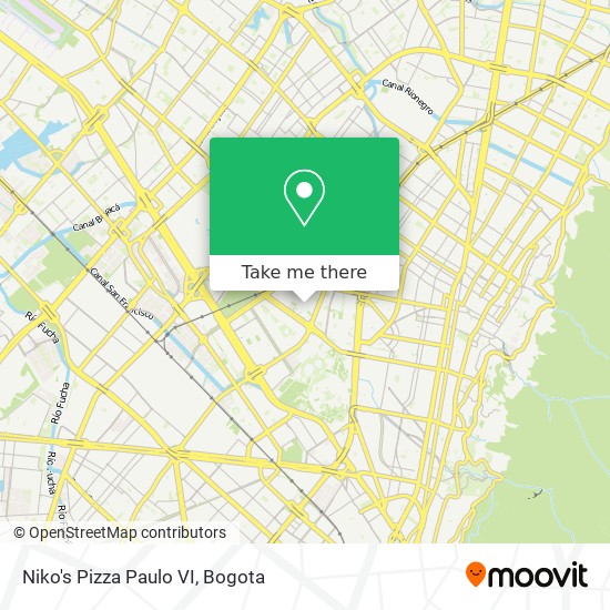 Mapa de Niko's Pizza Paulo VI