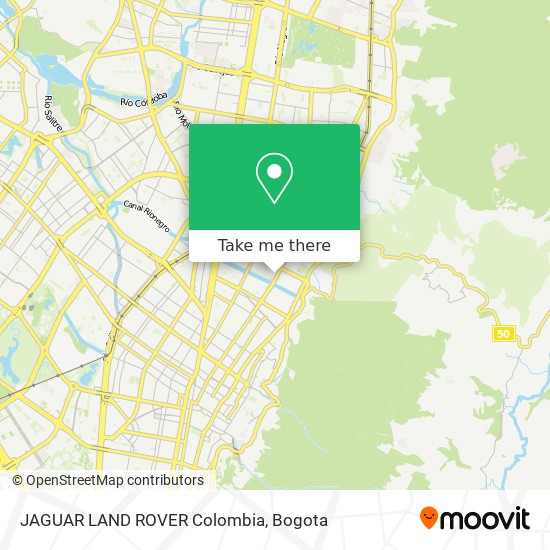 JAGUAR LAND ROVER Colombia map