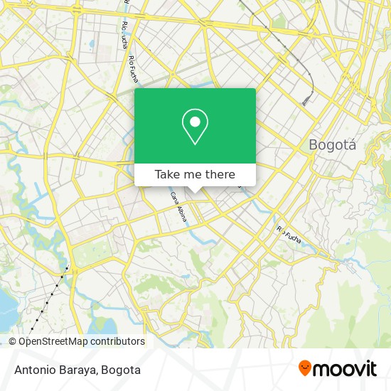 Antonio Baraya map