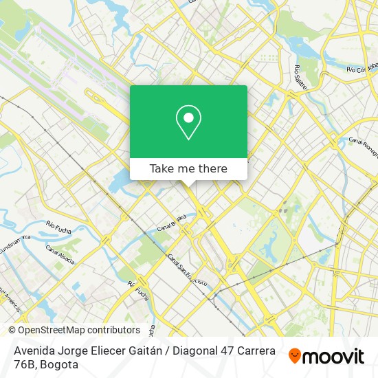 Avenida Jorge Eliecer Gaitán / Diagonal 47 Carrera 76B map