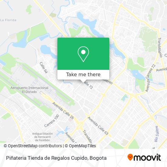 Mapa de Piñateria Tienda de Regalos Cupido