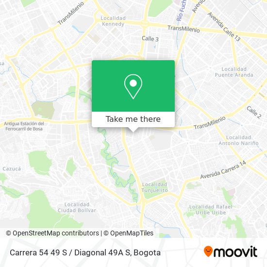 Mapa de Carrera 54 49 S / Diagonal 49A S