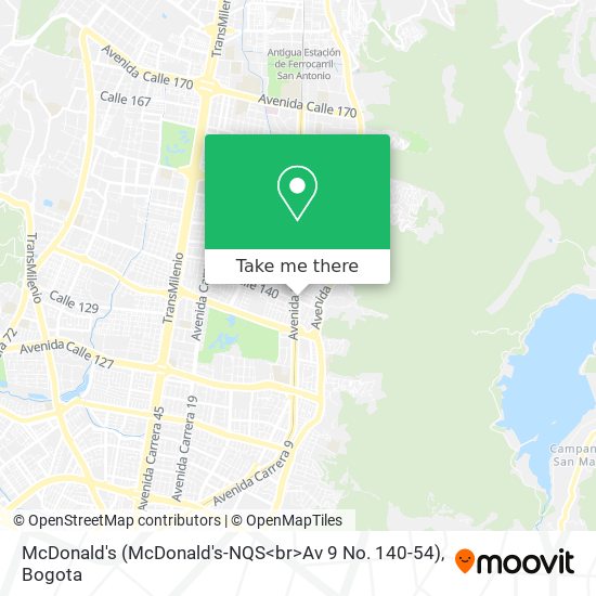 McDonald's (McDonald's-NQS<br>Av 9 No. 140-54) map