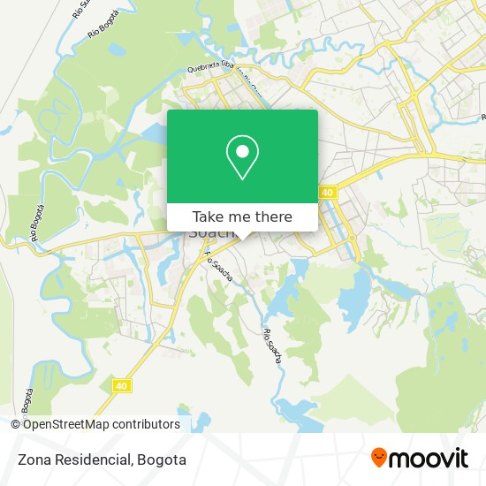 Zona Residencial map