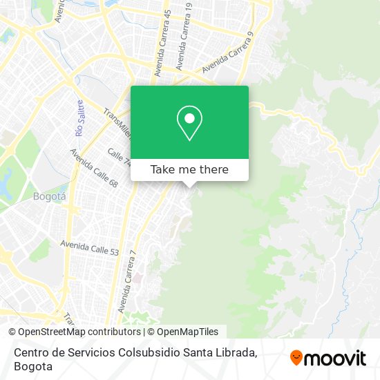 Centro de Servicios Colsubsidio Santa Librada map