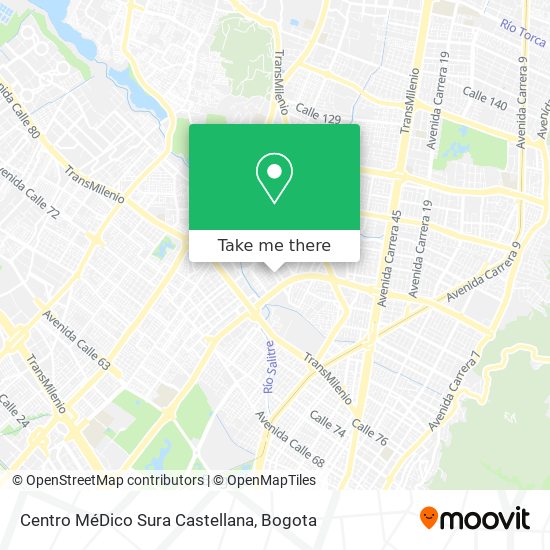 Mapa de Centro MéDico Sura Castellana