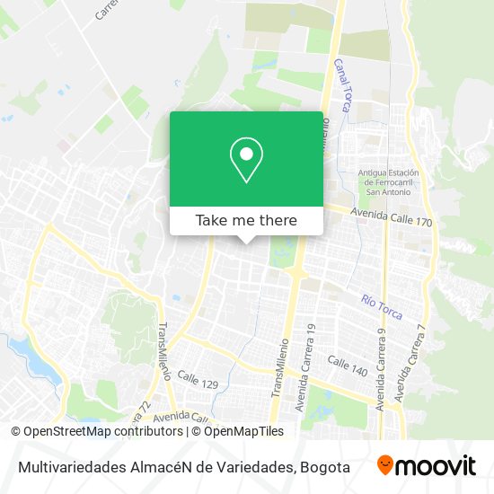 Multivariedades AlmacéN de Variedades map