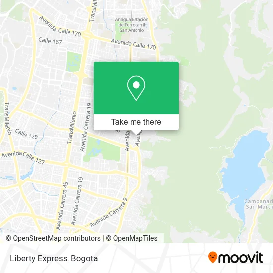 Liberty Express map
