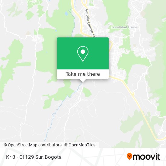 Mapa de Kr 3 - Cl 129 Sur