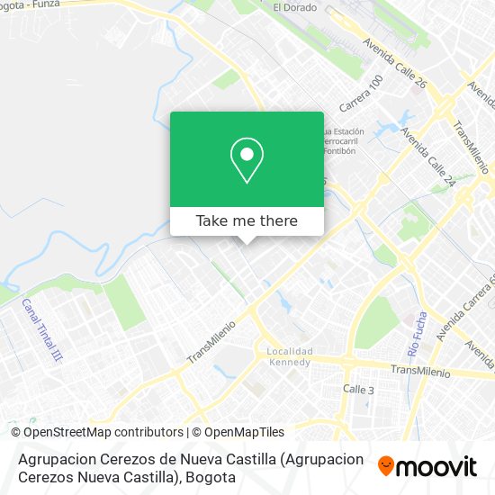 Agrupacion Cerezos de Nueva Castilla map