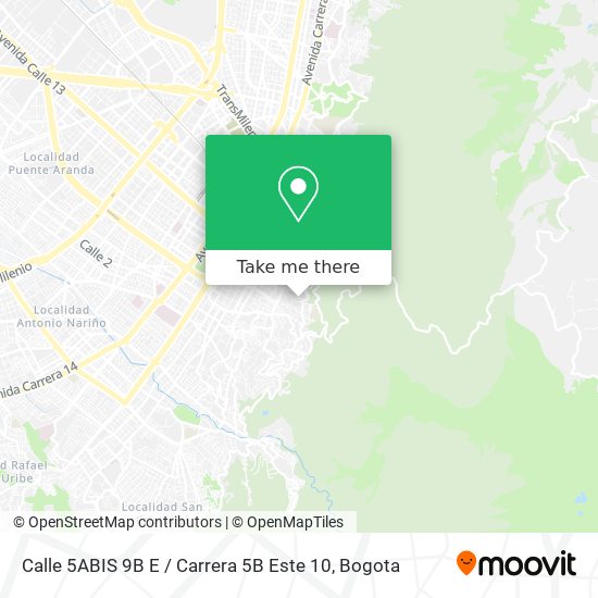 Calle 5ABIS 9B E / Carrera 5B Este 10 map