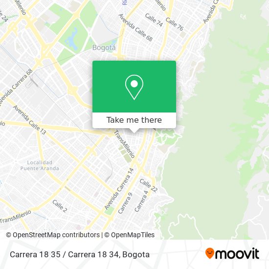 Carrera 18 35 / Carrera 18 34 map