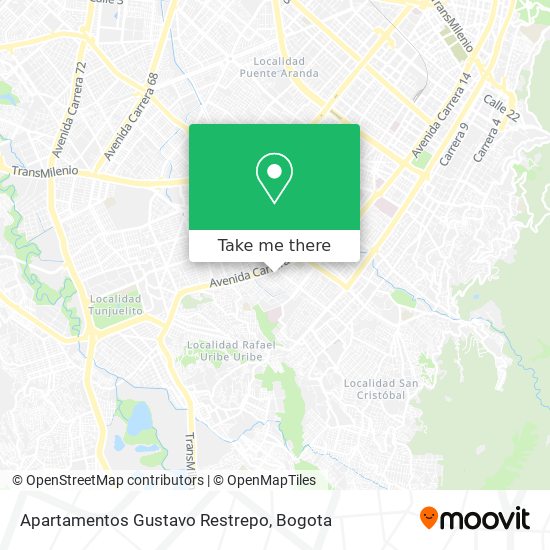 Apartamentos Gustavo Restrepo map