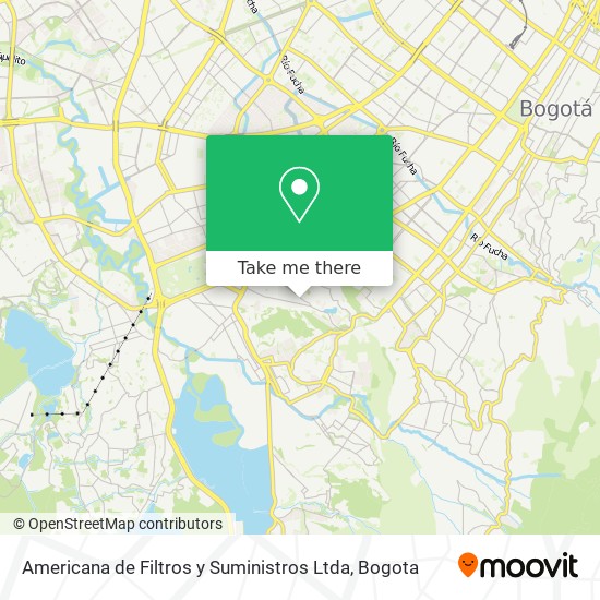 Mapa de Americana de Filtros y Suministros Ltda