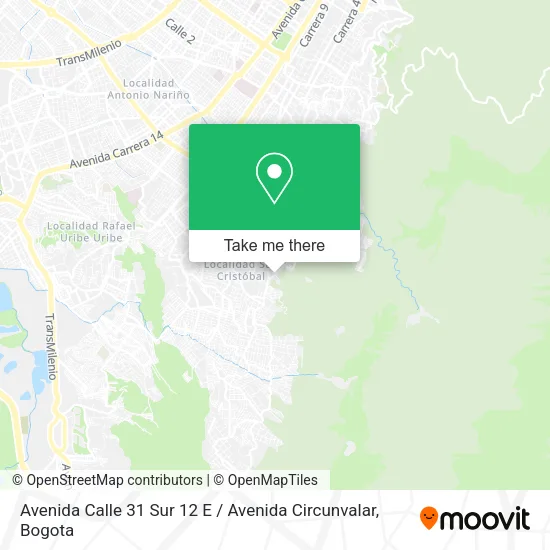 Avenida Calle 31 Sur 12 E / Avenida Circunvalar map