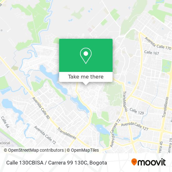 Calle 130CBISA / Carrera 99 130C map