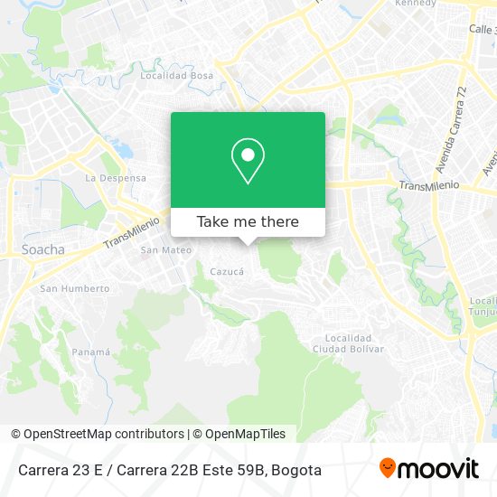 Carrera 23 E / Carrera 22B Este 59B map